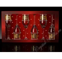 Бокалы Тулип рисунок Версаль VIP 6 Шт.